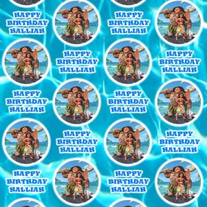 DISNEY MOANA Carta da regalo personalizzata per compleanno - Carta da regalo personalizzata Disney Moana - Carta da regalo Disney - Carta da regalo per compleanno Baby Moana 3