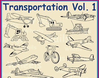 42 Transportation Vol. 1 Vector Clipart