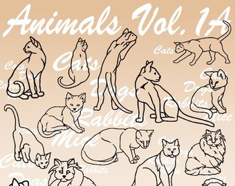 54 Animals Vol. 1A Vector Clipart