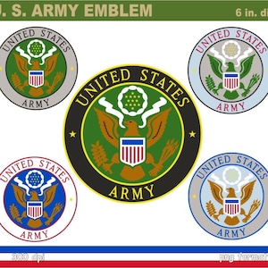 Digital Clipart U.S. Army Emblem (5) PNG
