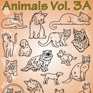 Animals Vol. 3A Vector Clipart