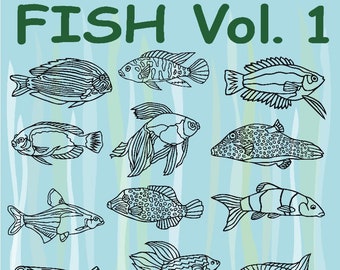 36 Fish Vol 1 Vector Clipart