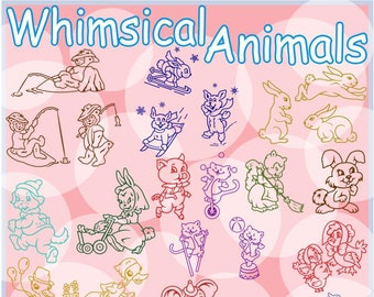 Whimsical Animals Vector Clipart