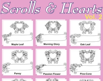 Scrolls & Hearts Vol. 2 Vector Clipart