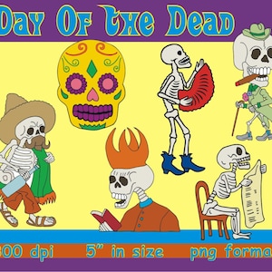 Digital Clipart Day Of The Dead - Dia de los Muertos (22) PNG