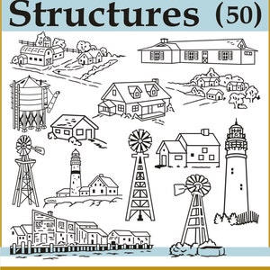 Digital Clipart Structures 50 PNG image 4