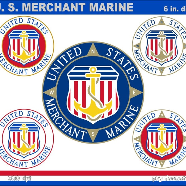 Digital Clipart U.S. Merchant Marine Emblem (5) PNG