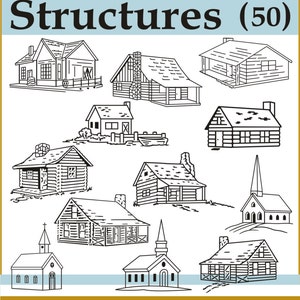 Digital Clipart Structures 50 PNG image 2