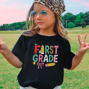 Personalized First Grade Shirt for Kids, Girl or Boy Back to School Tee, Cute 1st Grade Design, Gildan Youth Shirt, Back to School Shirt