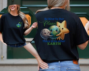 Camiseta "Sé amable con nuestro planeta", camiseta del Día de la Tierra, camiseta para amantes de la naturaleza, camiseta ecológica, camiseta sobre el cambio climático, regalo para amantes de la naturaleza, camiseta ecológica