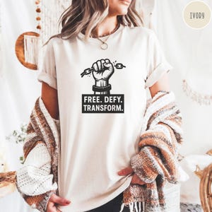Comfort Colors® Subtle Anti Trump Shirt, FDT Shirt, Anti MAGA tshirt, Anti Tariff Shirt, Funny Political Shirt, Free Defy Transform Shirt