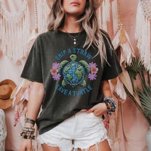 Comfort Colors® Save A Turtle Shirt, Earth Day Tee, Environmental Shirt, Mother Earth Shirt, Climate Change Shirt, Turtle TShirt, Earth Tee
