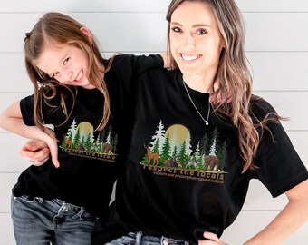 Custom Respect The Locals Shirt, Let's Protect Forest Animals Shirt, Nature Wildlife Shirt, Gift For Nature Lover, Environmental Shirt