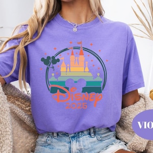 Disney Castle 2025 Shirts,Minnie Tshirt,Comfort Colors Shirt,Disneyland Tee, Disneyworld Shirt, Mickey And Friends Family Shirt, Disney Gift