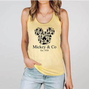Disney Mickey & Co Est. 1928  Racerback, Mickey head Tank Top, Disney Family Tank Top, Mickey Tank Top,Disneyworld Womens Racerback