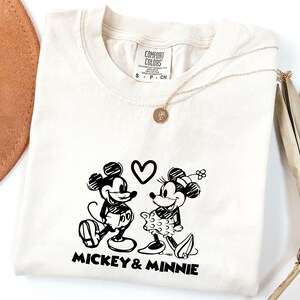 Mickey Minnie Shirt, Disney Couple Shirt,Disney Family Trip, Vintage Mickey and Minnie Shirt,Couple Matching Shirt, Disneyland Trip Shirt