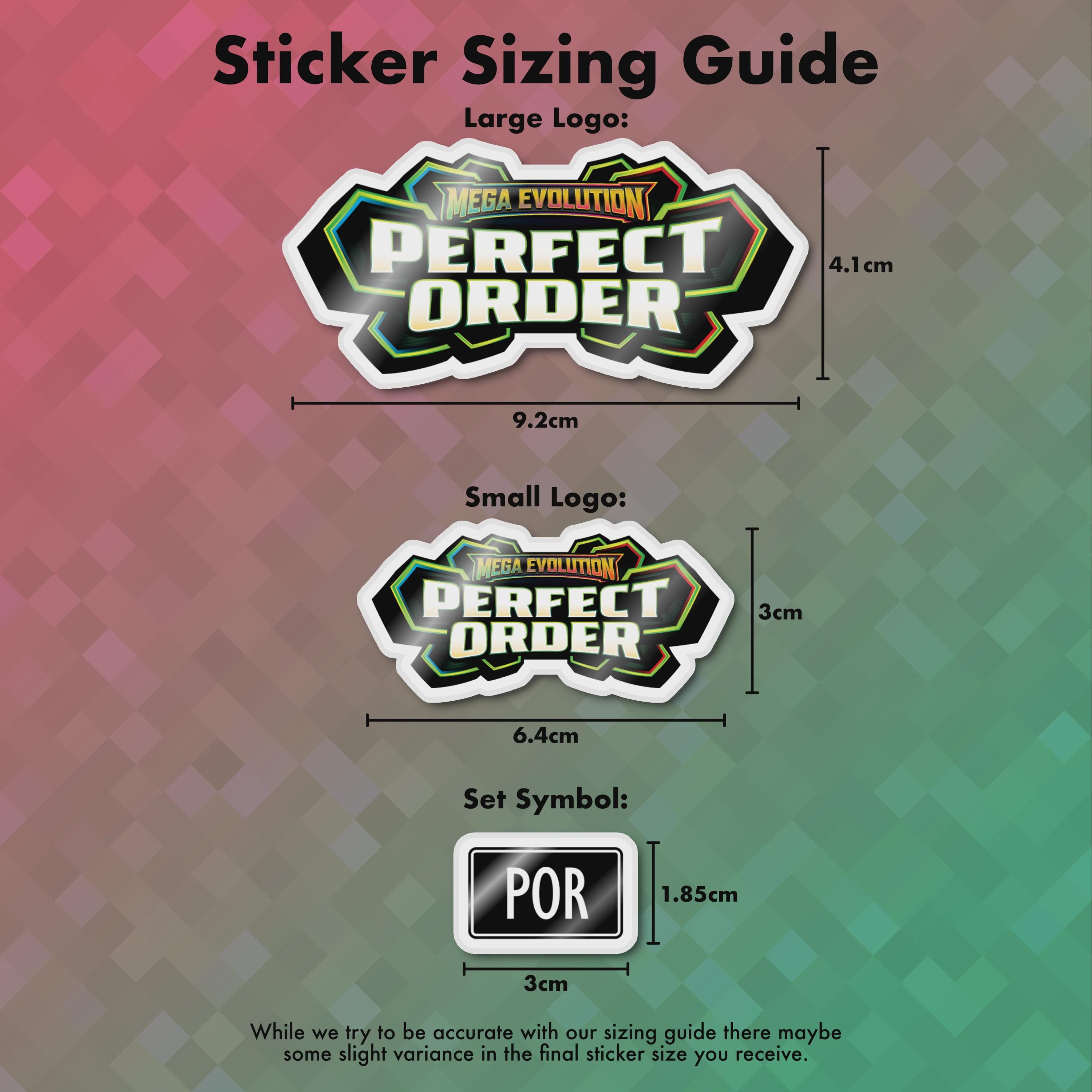 Perfect Order Label Pokémon Perfect Order Binder Sticker/label - Etsy
