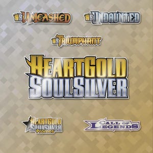 pokemon card set logos TCG Binder Pokemon TCG HeartGold & SoulSilver Binder Stickers – Holo (You Choose!) Pokemon TCG Binders All Pokémon sets since the