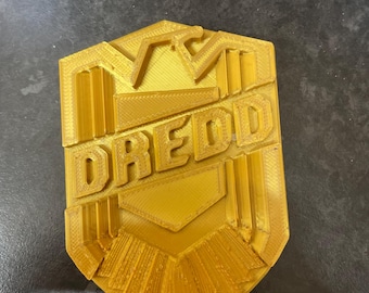 3d Printed Judge Dredd badge
