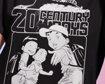 20世紀少年Tシャツ：浦沢直樹マンガアニメTシャツ - Etsy 日本