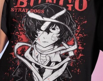 Camiseta Dazai Bungou Stray Dogs Chuuya Nakajima AtsushiAkutagawa camisa de todas las tallas