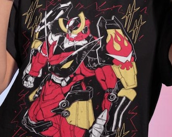 Tengen Toppa Gurren Lagann T-Shirt, Vibrant Anime Robot Design