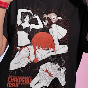 Waifu Horror Anime Gift Tee, Unisex Heavy Cotton T-Shirt, Halloween Shirt, All Sizes, Anime Lover Gift, Anime Tee, Halloween Gift Shirt