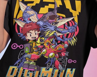 AnimeShirt zwaar katoenen uniseks T-shirt, gepersonaliseerde cadeaus voor moeder, ideeën voor verjaardagscadeau
