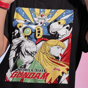 T-shirt Gundam Wing T-shirt Japanse anime T-shirt manga shirt grafische kunst alle maten