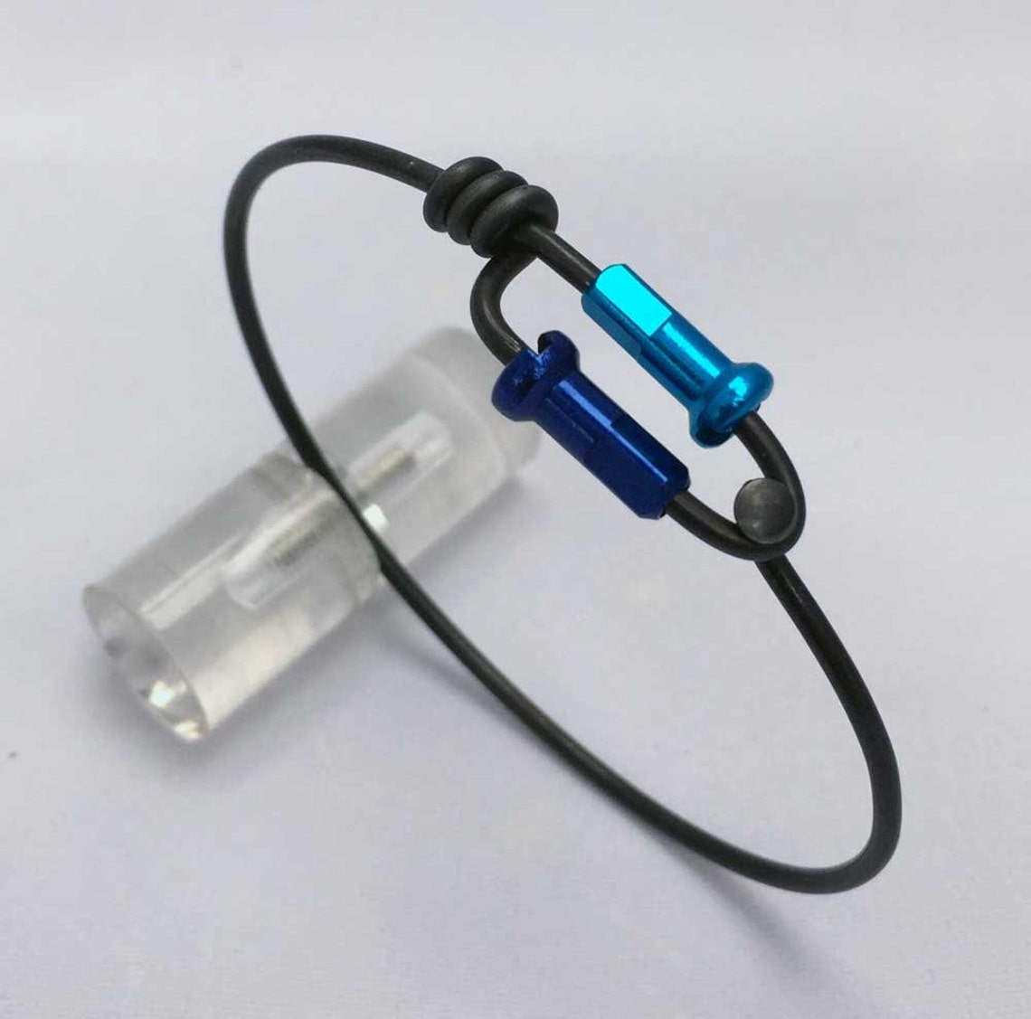 Bicycle Spoke Bracelet With Any Two Color Spoke Nipple Size Small Etsy