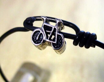 Bike Spoke Bracelet With Bike Charm