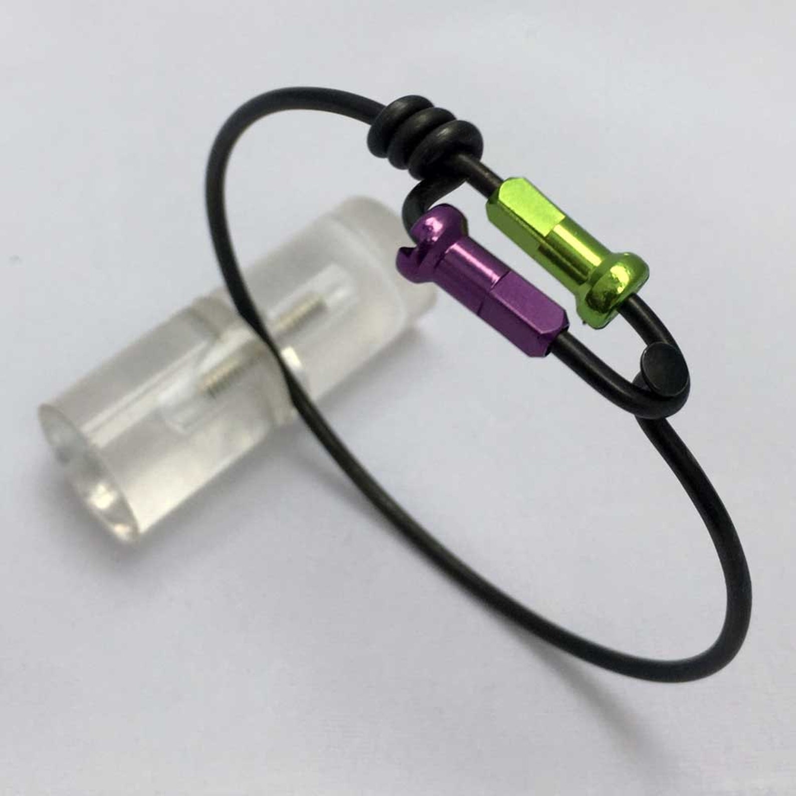 Bicycle Spoke Bracelet With Any Two Color Spoke Nipple Size Small Etsy