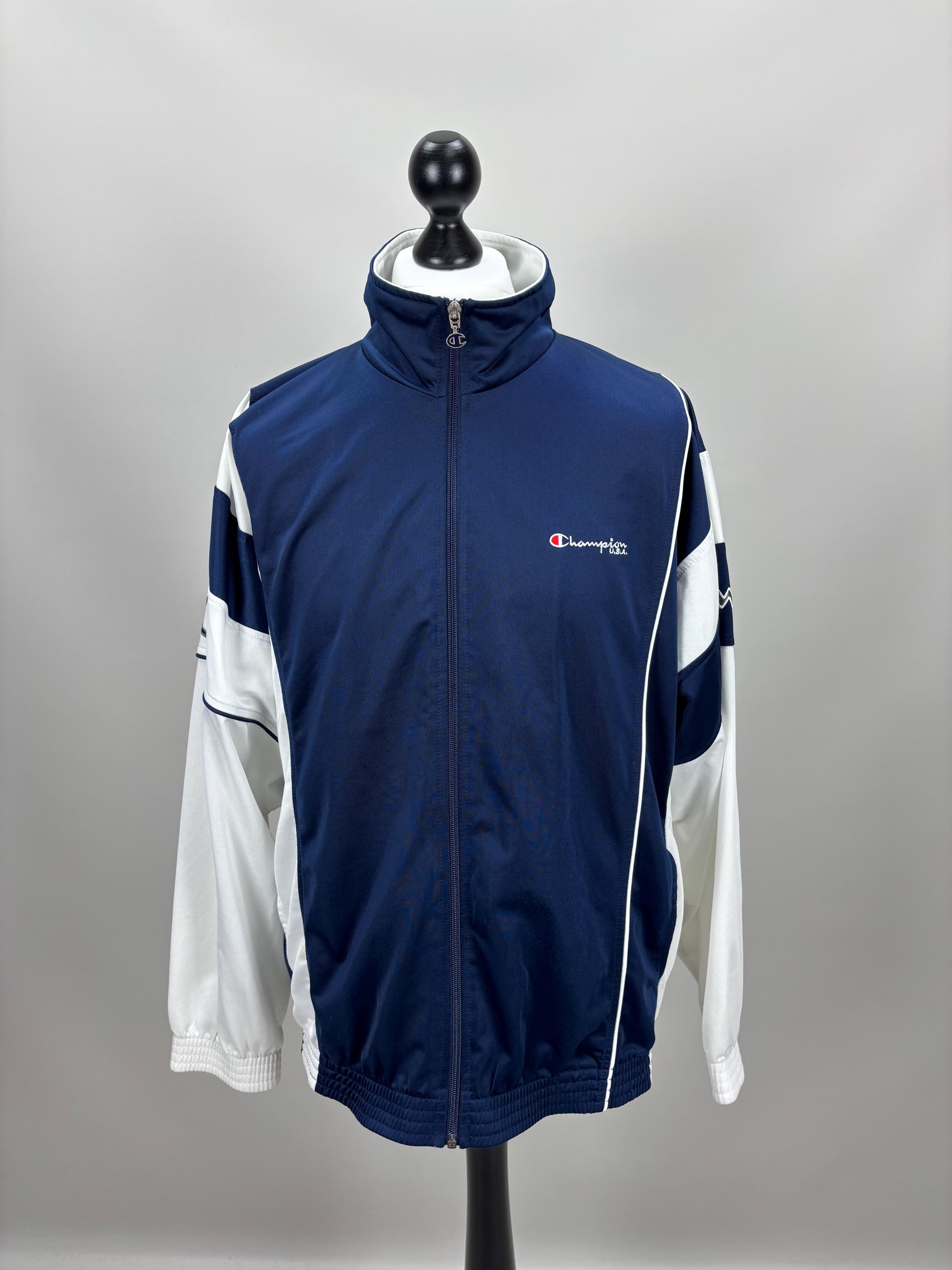 Champion vintage ジャケット Mens Vintage Jacket Champion U.S.A. Size XL/XXL Color Blue - Etsy