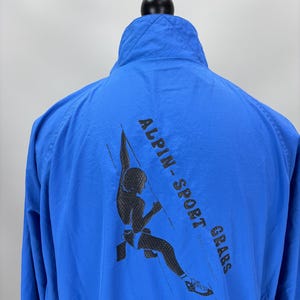 Mens vintage windbreaker Mammut Size L/XL Color Blue image 8