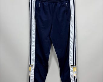 Mens vintage track pants Adidas Adibreak Size S Color Blue
