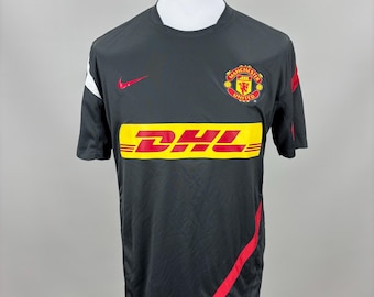 Mens t shirt Nike Manchester United Size L Color Gray