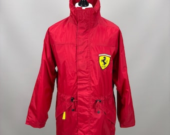 Mens vintage jacket Ferrari Size M/L Color Red