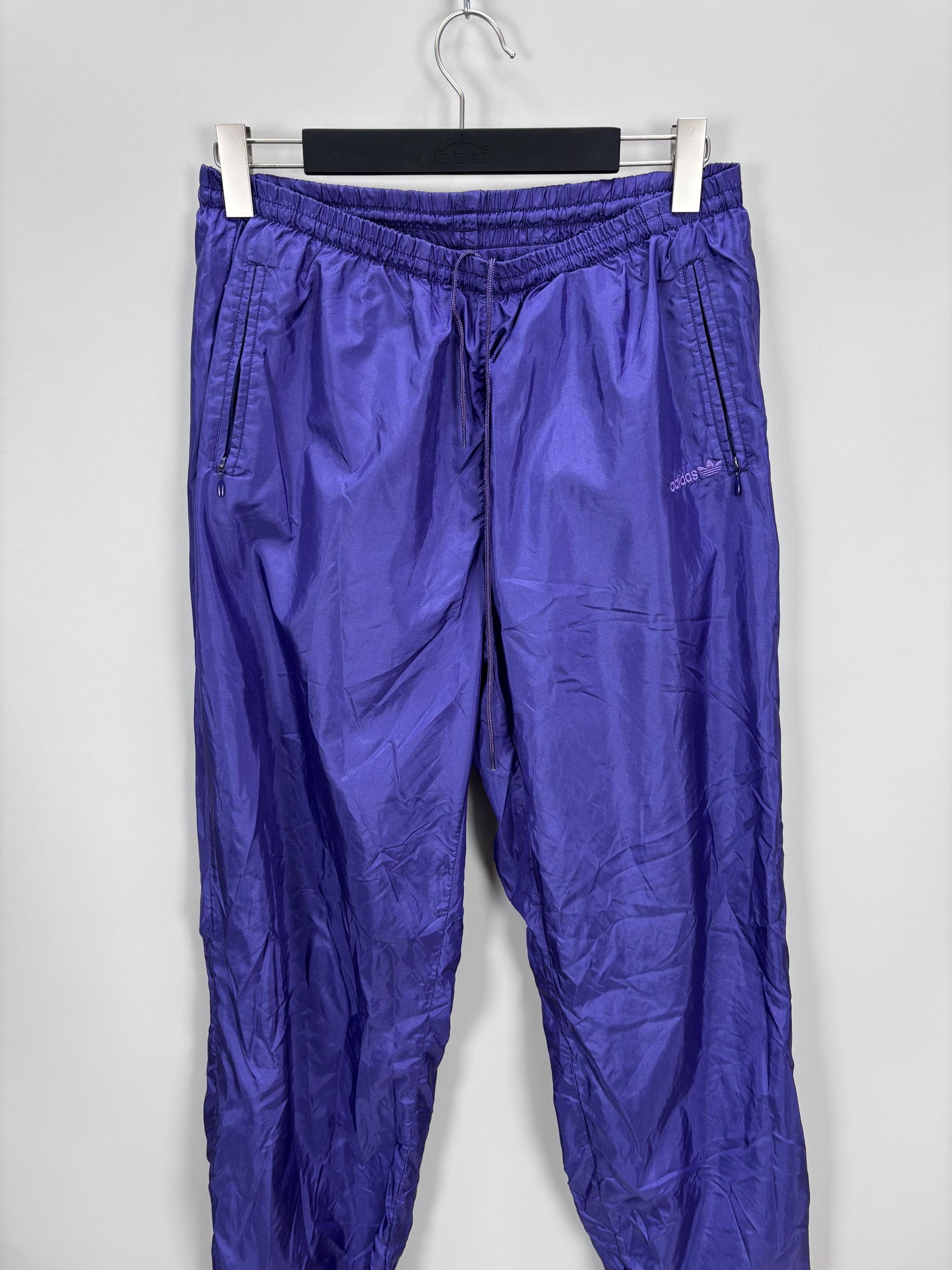 Mens Vintage Nylon Pants Adidas Size L/XL Color Purple - Etsy