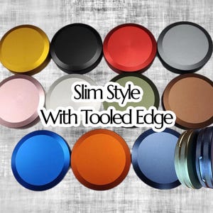 Pojemnik na snus z radełkowanego aluminium, jednokomorowy: anodowana puszka metalowa