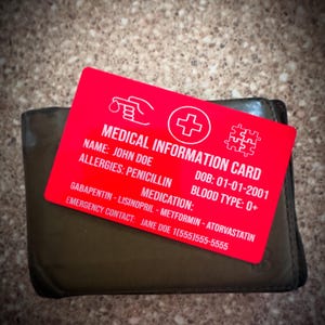 METALEN MEDISCHE I.D. KAART