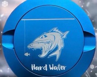 Ice fishing snus container: metal 2 compartment