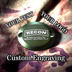Custom Engraved Aluminum Storage Container: Two-Compartment Tin Can