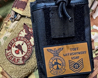 Custom silicone patch, bullet proof vest patch, military name tape