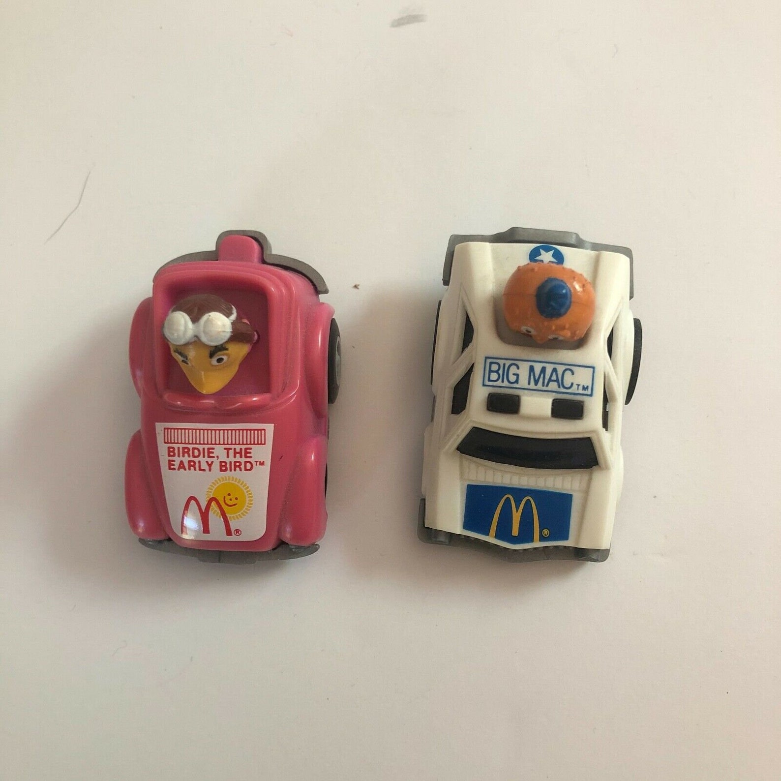 Lot of 2 Vintage 1985 McDonald's Toy Pull Back Cars Big Etsy