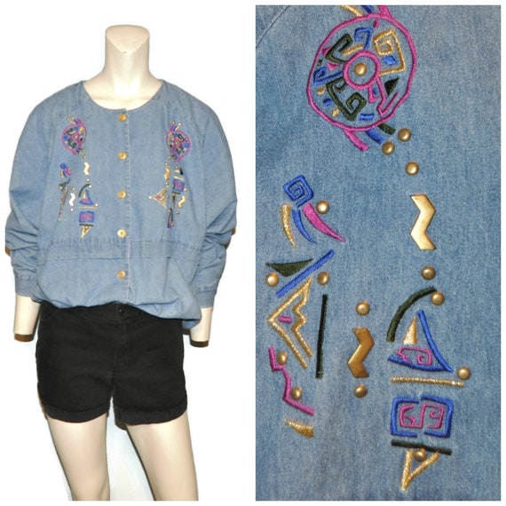 collarless denim shirt womens