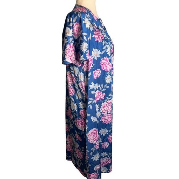 Vintage Vanity Fair Size 34 Nightgown Robe Blue F… - image 2