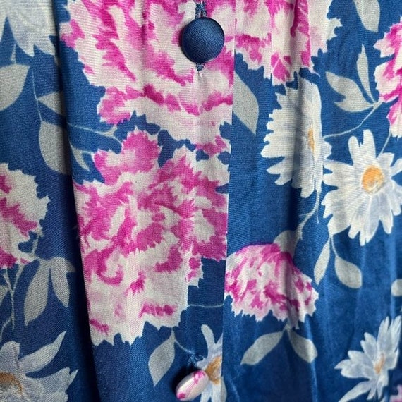 Vintage Vanity Fair Size 34 Nightgown Robe Blue F… - image 6