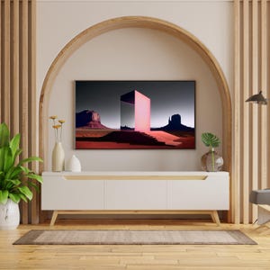 Samsung Frame TV Art A Space Odyssey Wallpaper for Samsung Frame TV I Futuristic Digital Download Conceptual Art for Desktop & Laptop