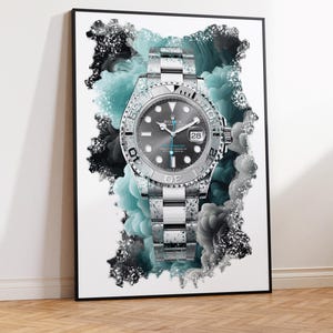 Rolex Rolex Yacht-Master Ref. 126622 Watch Art Print Poster - Digitally created