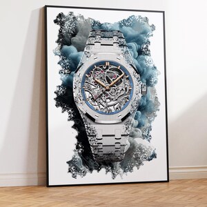 Audemars Piguet Royal Oak Ref. 15467BC.OO.1256BC.01 Watch Art Print Poster - Digitally created